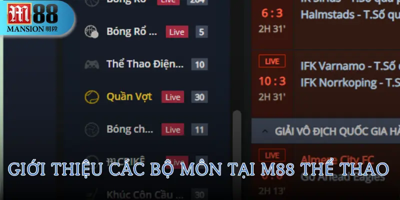 M88 Thể Thao - Sân Chơi Cá Cược Trực Tuyến Đỉnh Cao 3 m88-the-thao